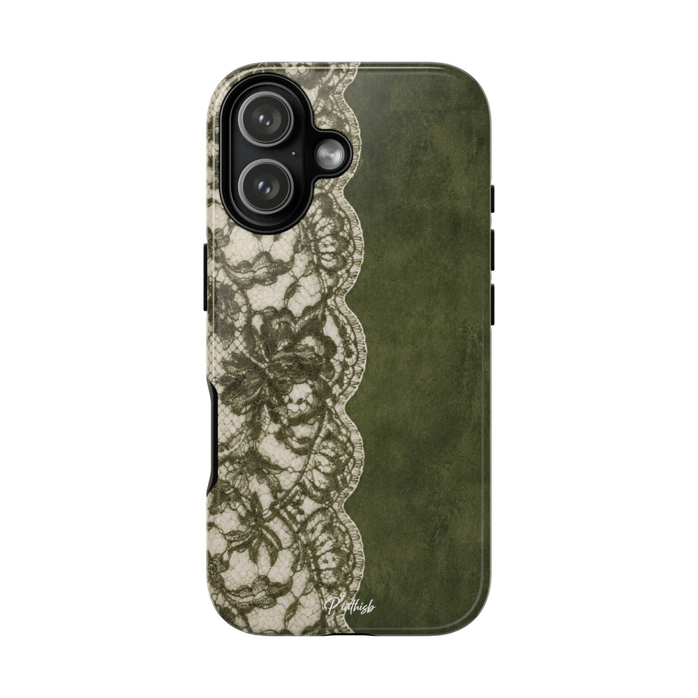 Olive Lace Tough Case