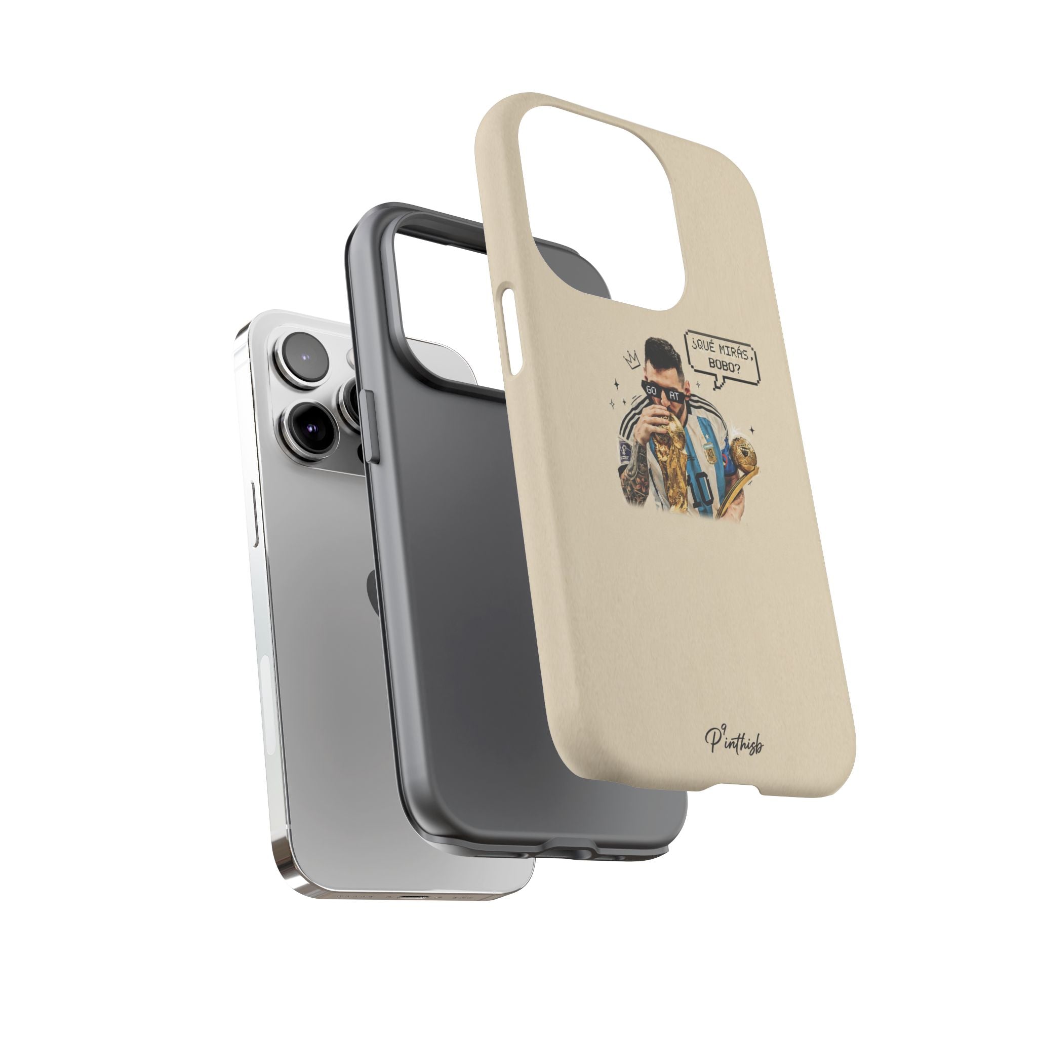 "G.O.A.T" Messi Tough Phone Case