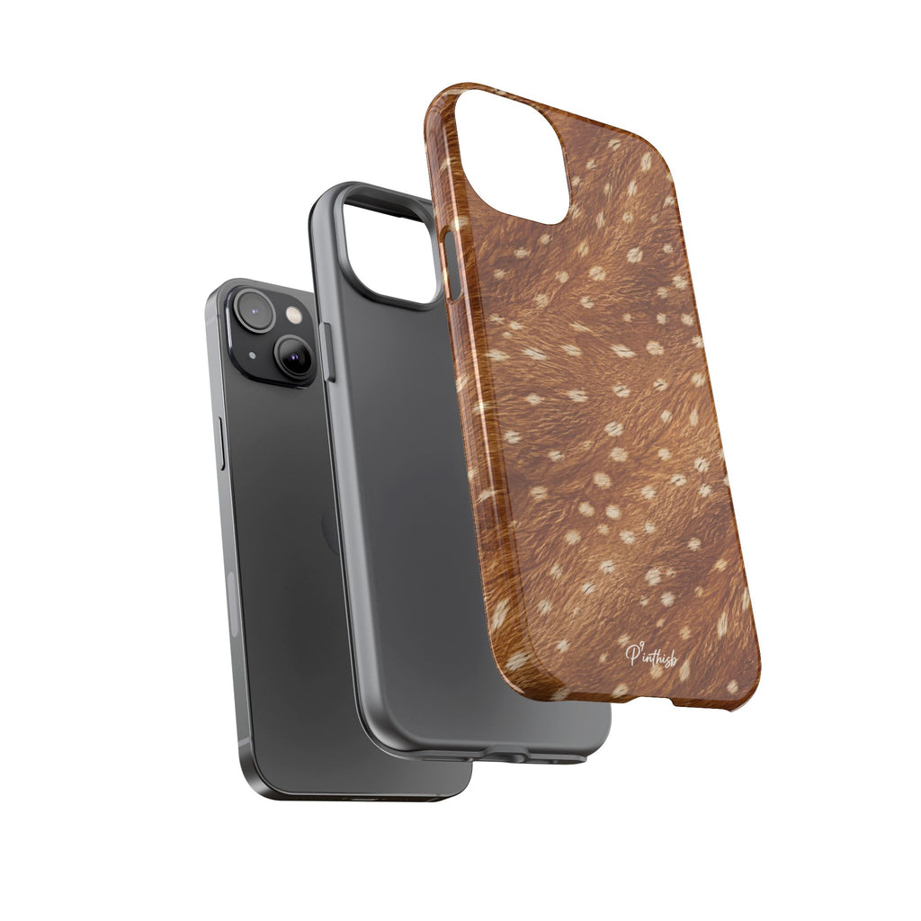 Caramel Deer Pattern Tough Case