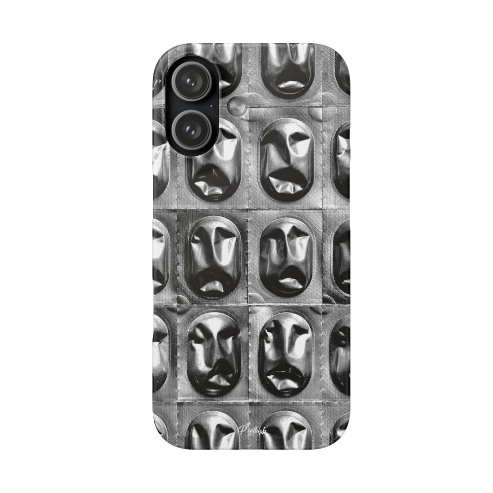 Metallic Mask Grid Snap Case