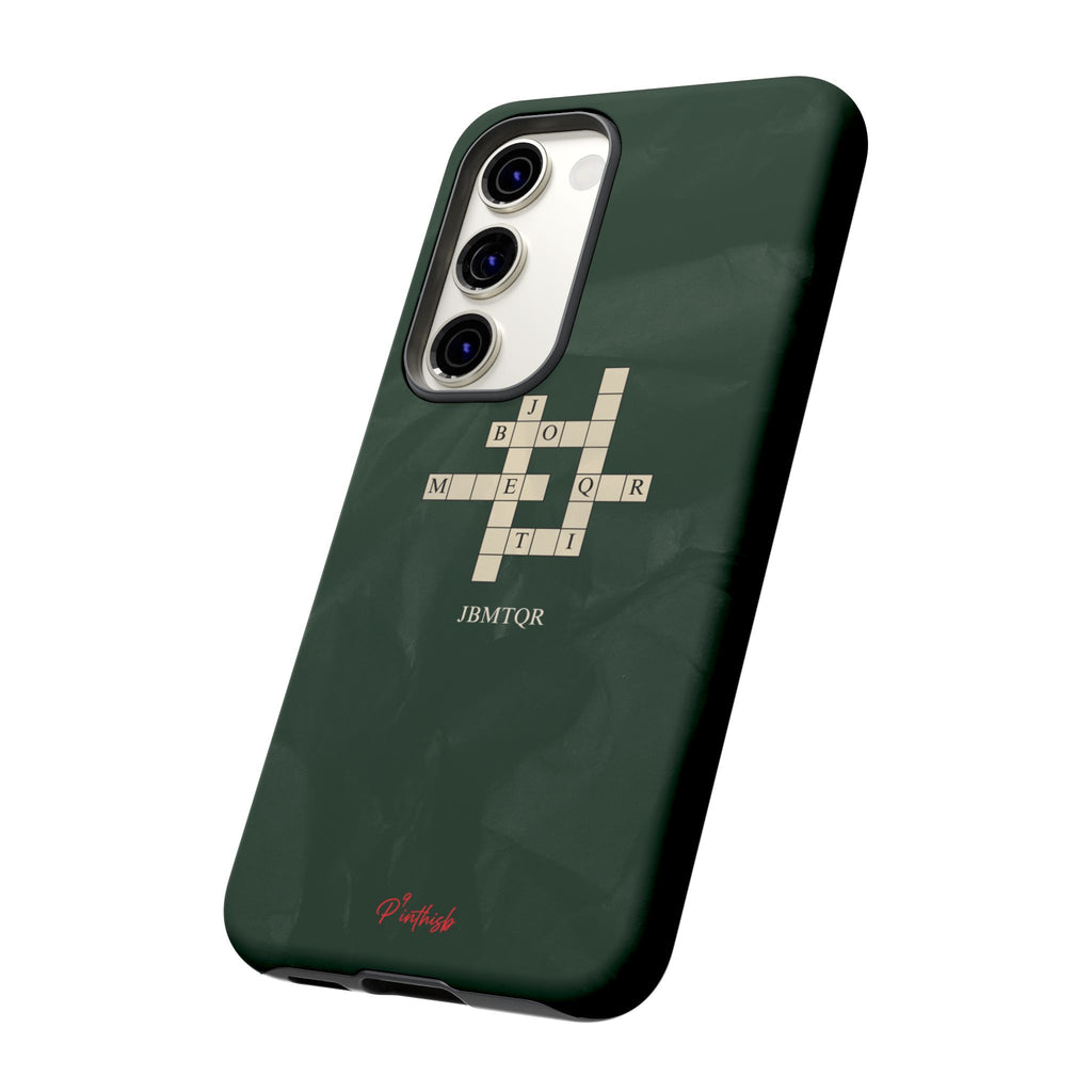 "JBMTQR crossword" Tough Phone Case