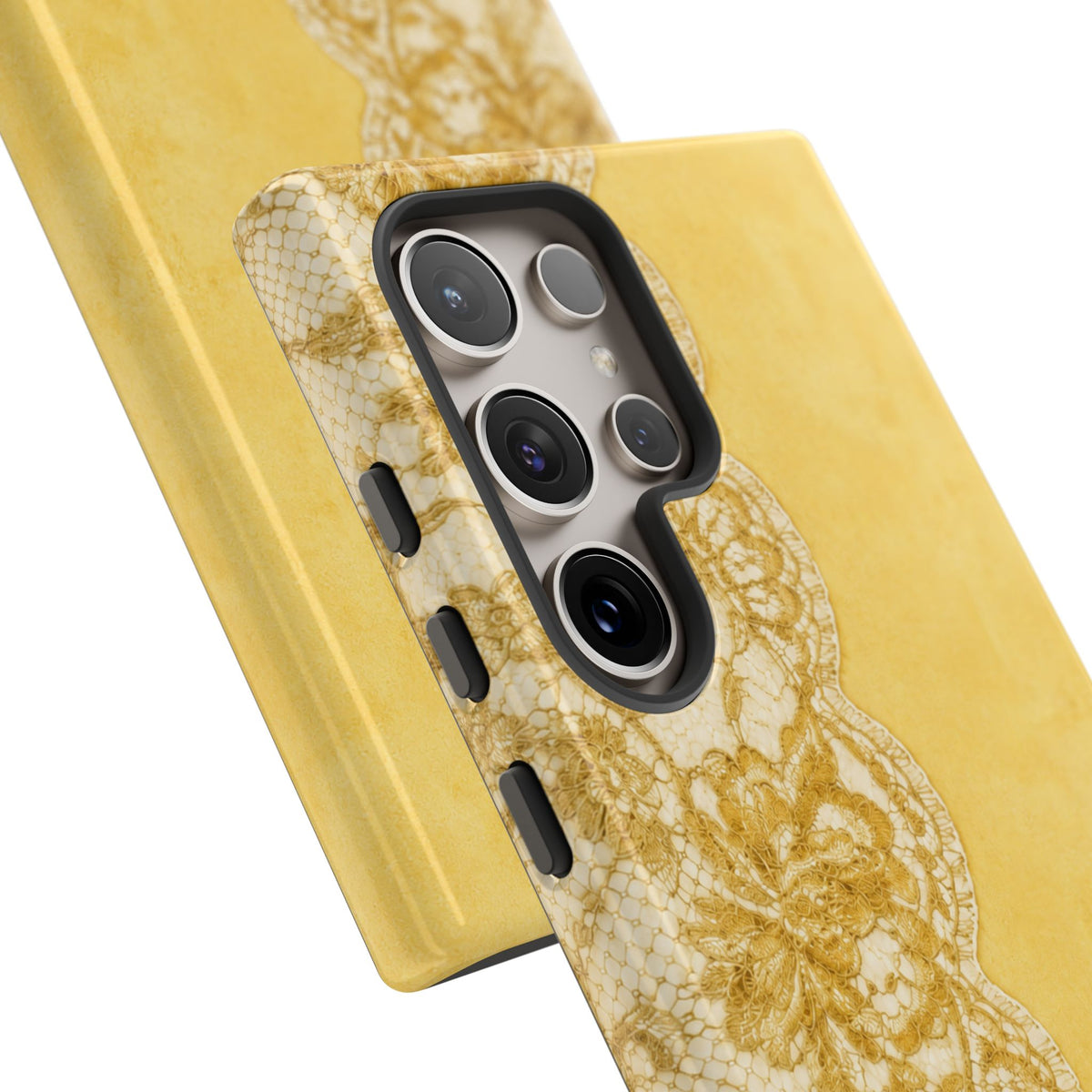 Yellow Vintage Lace Tough Case