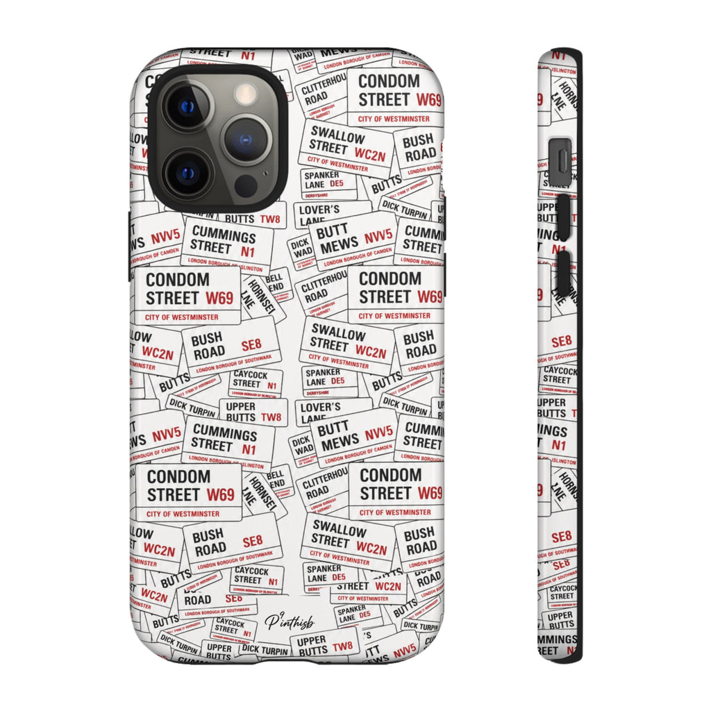 Cheeky London Street Signs Phone Case