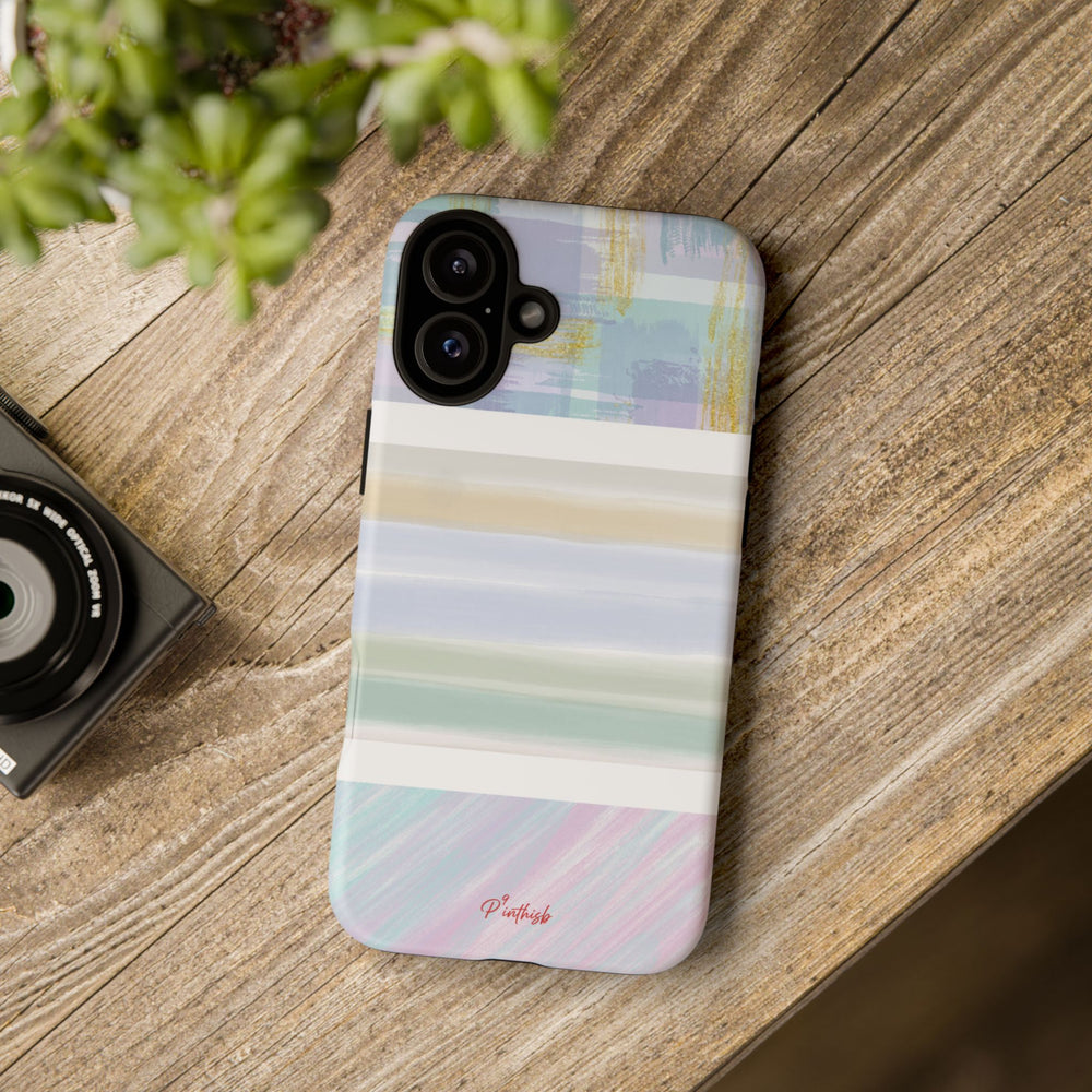 Pastel Stripe Tough Phone Case
