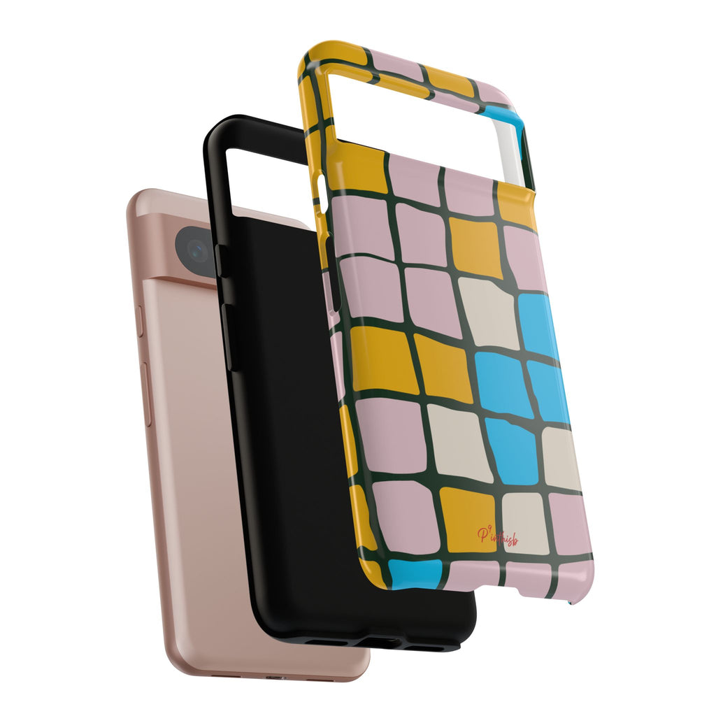 Color Grid Tough Phone Case