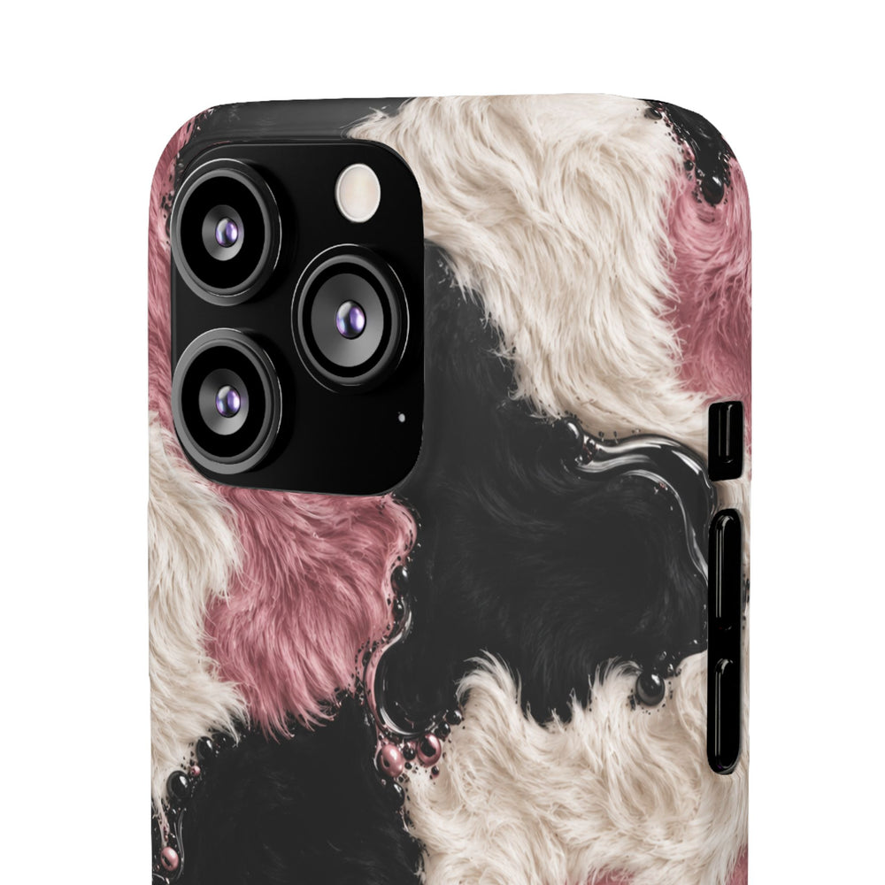 Cow Print Swirl Snap Case