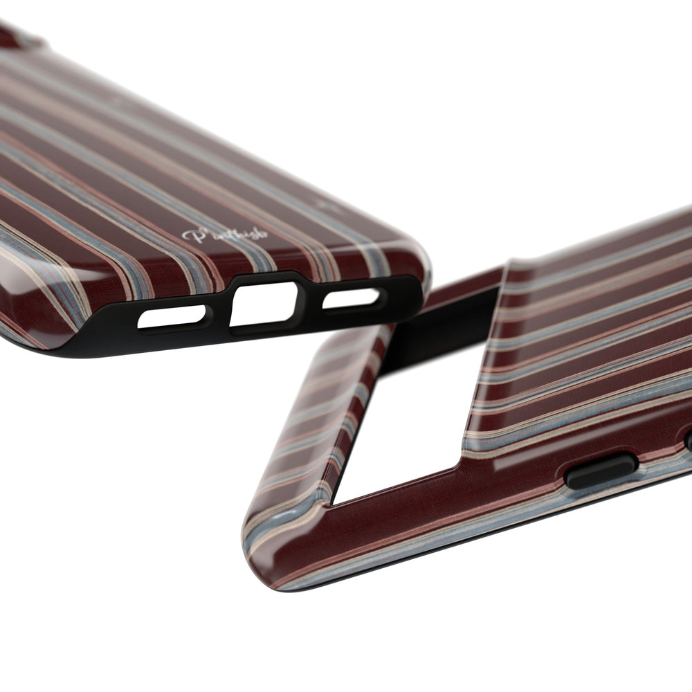 Retro Red & Cream with Star Accents Phone Case