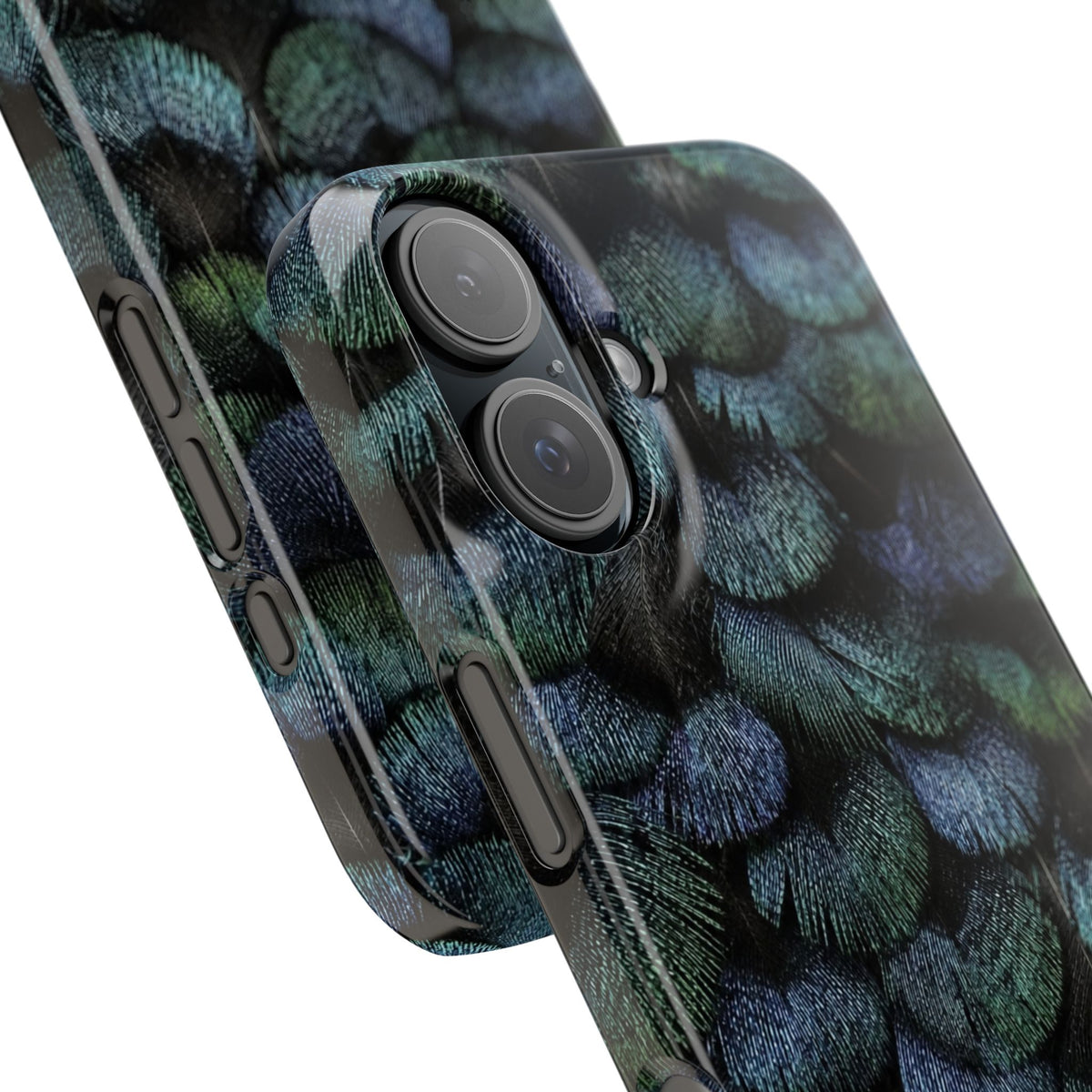 Iridescent Feather Snap Case