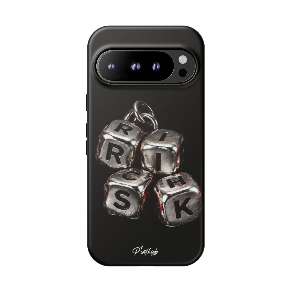 Metallic Dice 'RISK' Phone Case