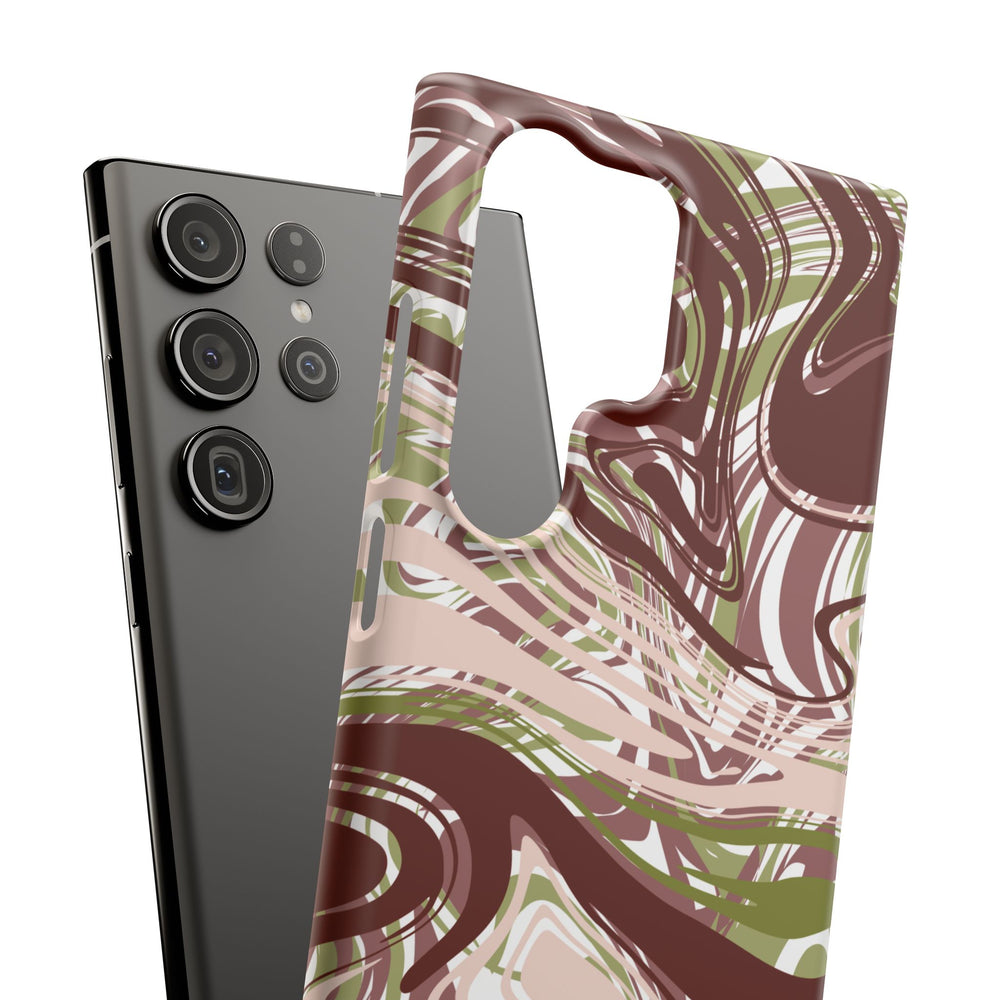 Abstract Marbled Snap Phone Case