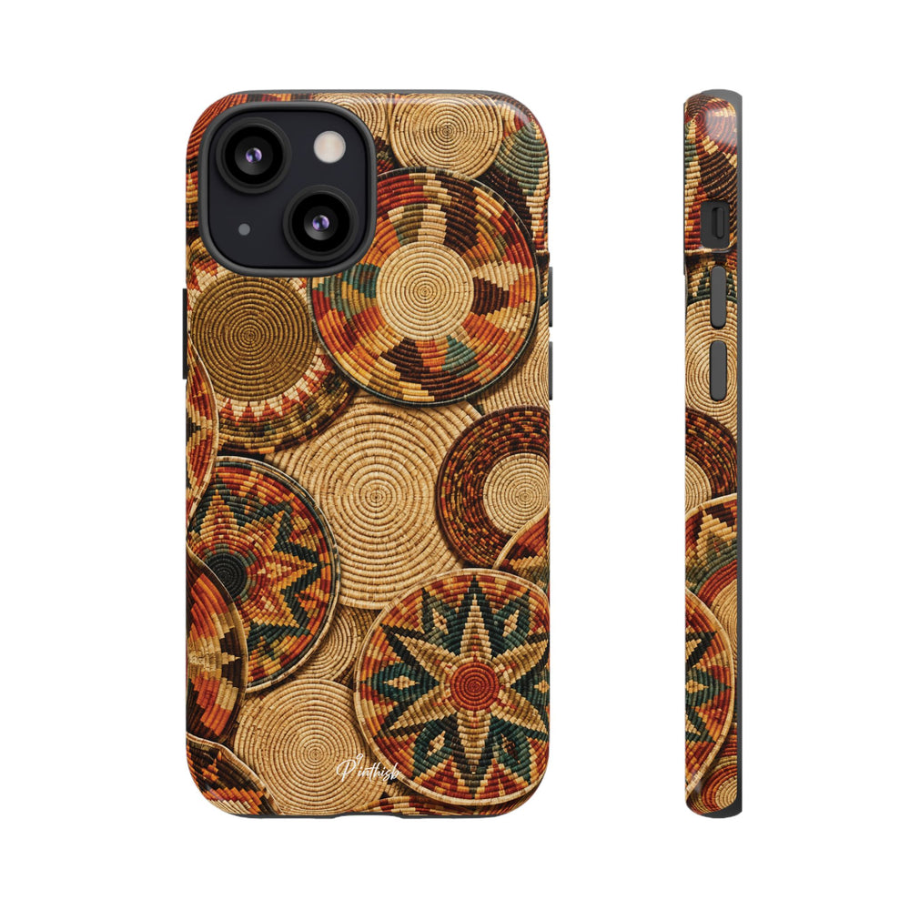 Bohemian Woven Basket Pattern Tough Case