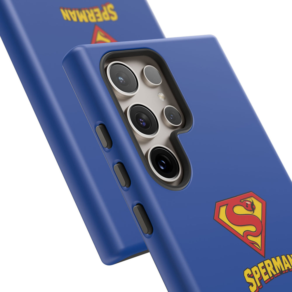 "SPERMAN" Parody Logo Tough Phone Case