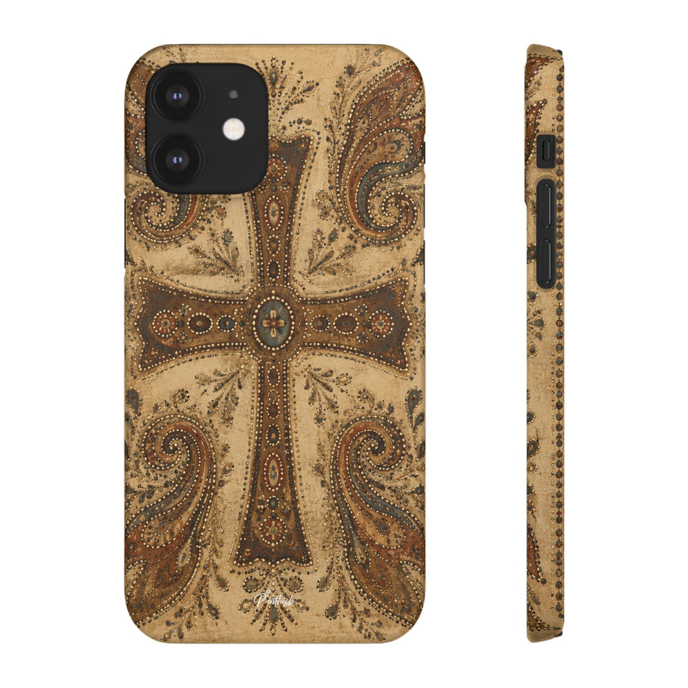 Cross Paisley Snap Case