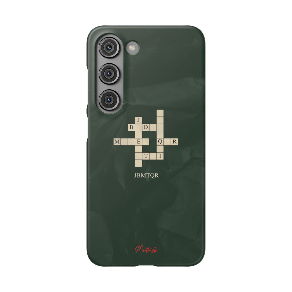 "JBMTQR crossword" Snap Phone Case