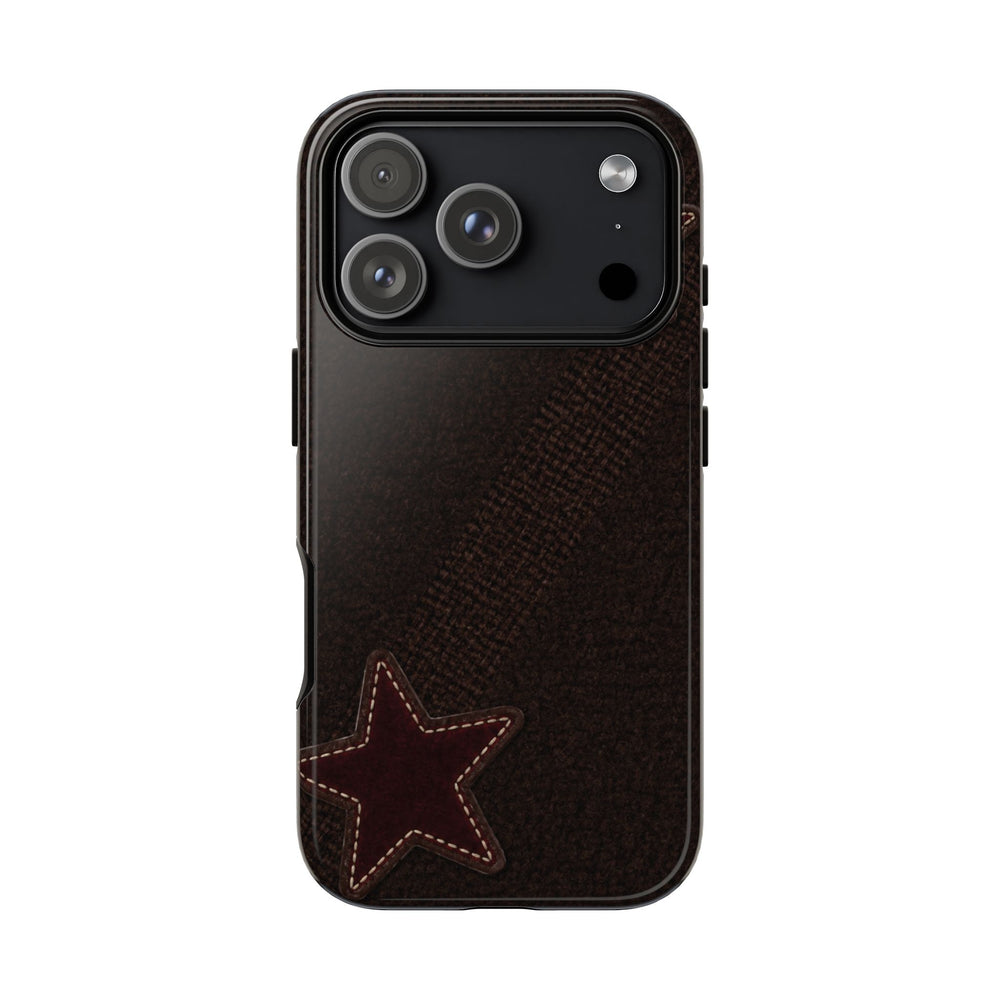 Rustic Stitched Star Phone Case