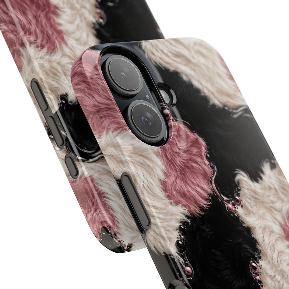 Cow Print Swirl Snap Case