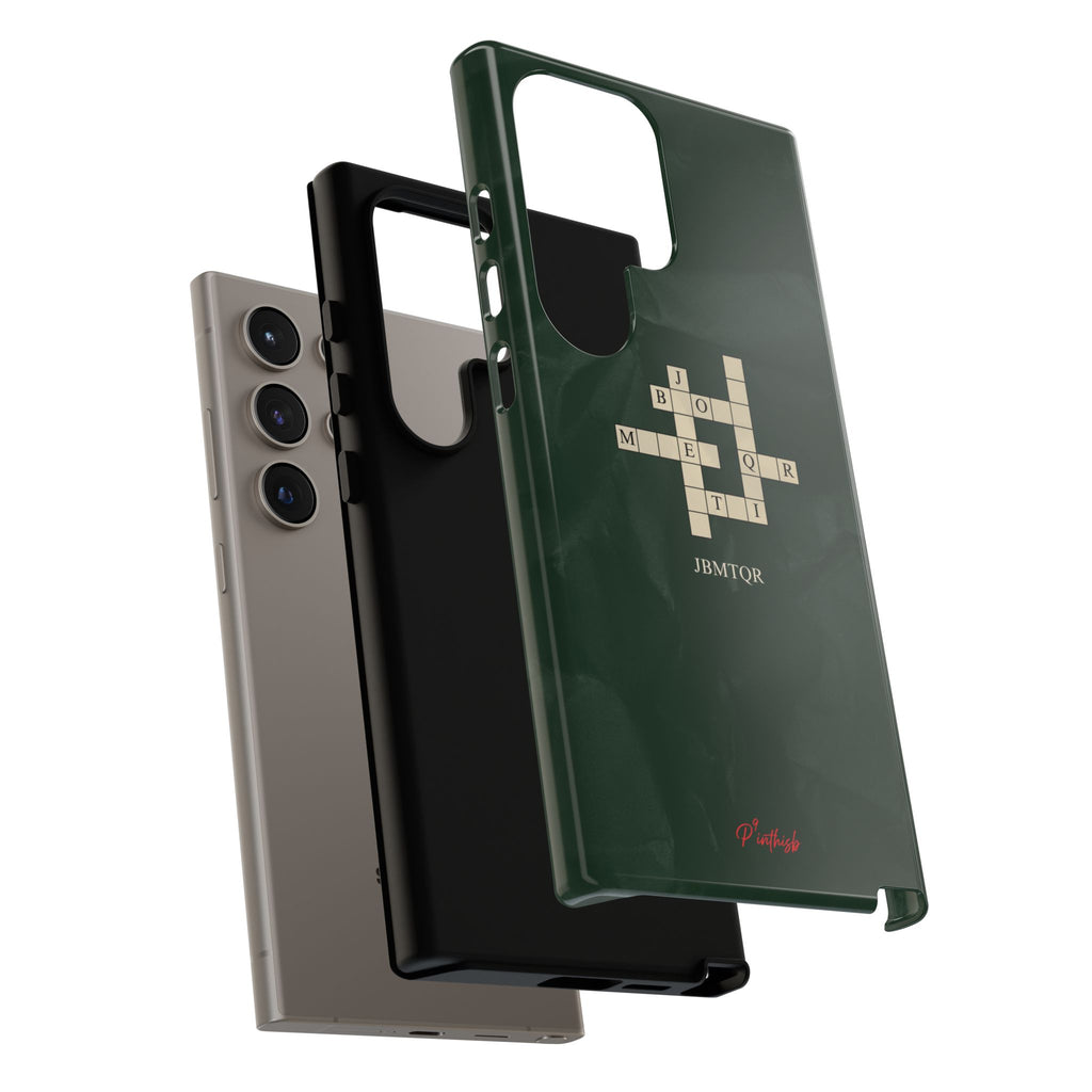 "JBMTQR crossword" Tough Phone Case