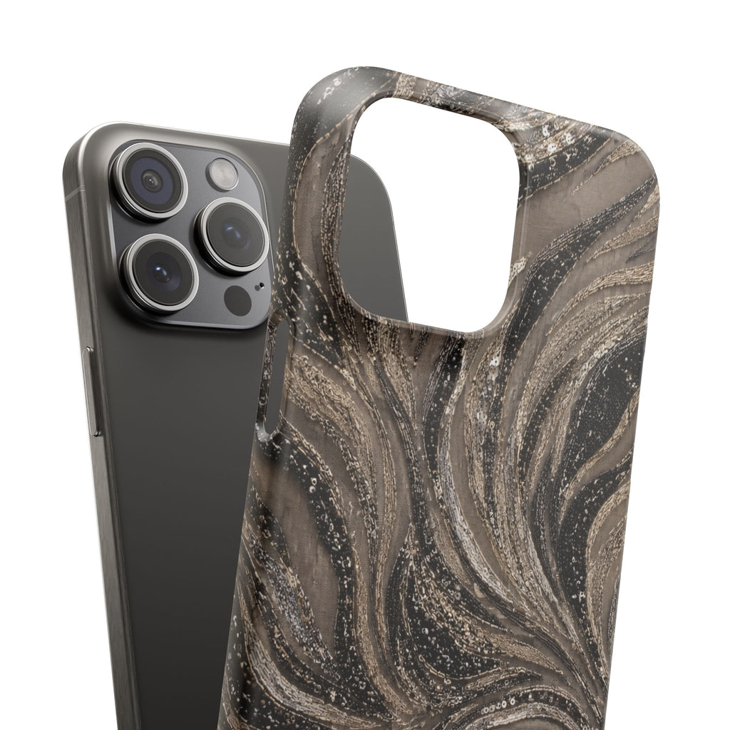 Neutral Swirl Protective Snap Case