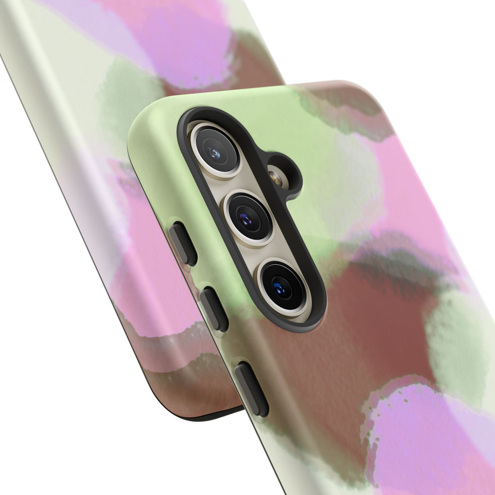 Abstract Pastel Camouflage Tough Phone Case