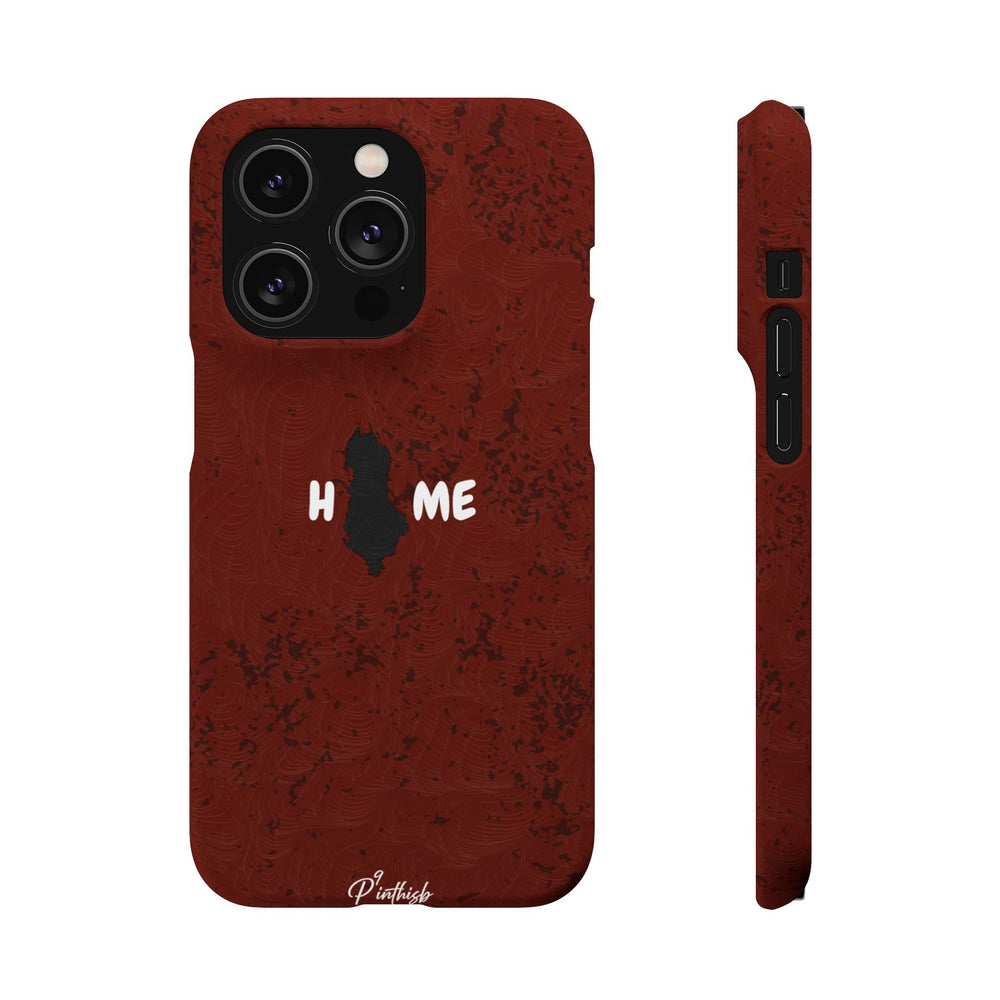 "HOME" Albania Snap Case