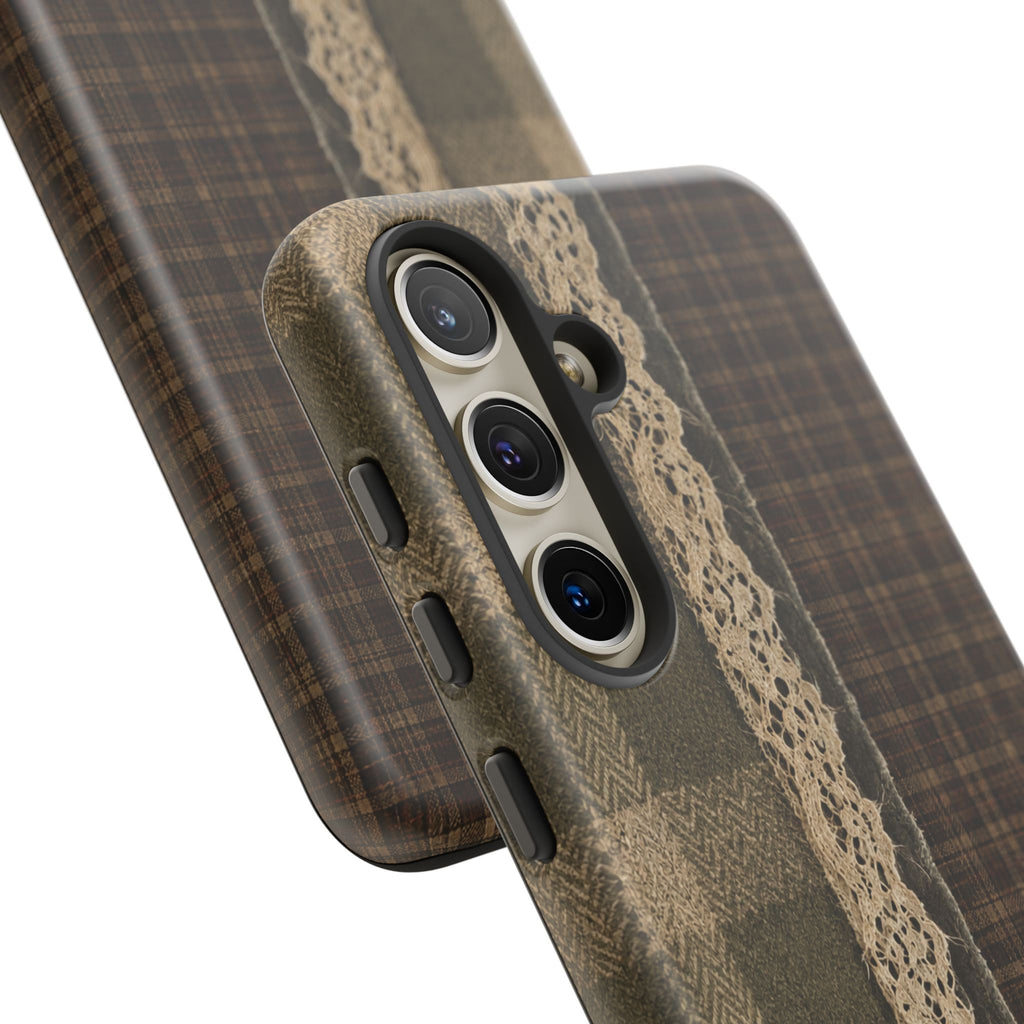 Plaid Lace Tough Phone Case