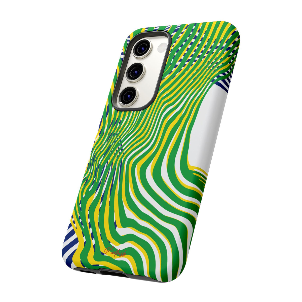 Abstract Green Wave Phone Case