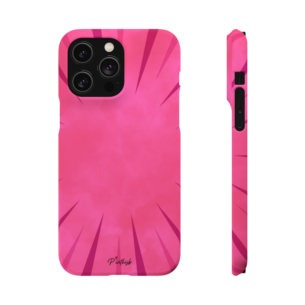 Pink Burst Snap Phone Case