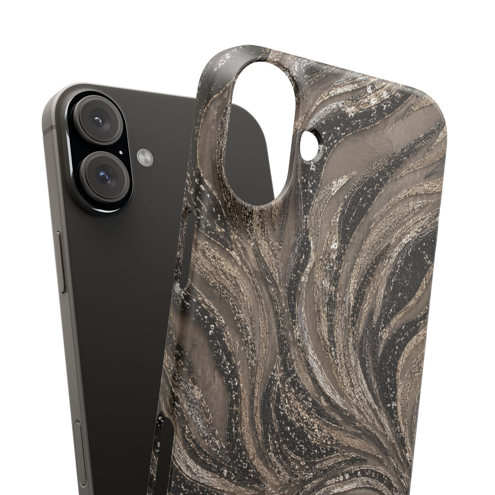 Neutral Swirl Protective Snap Case