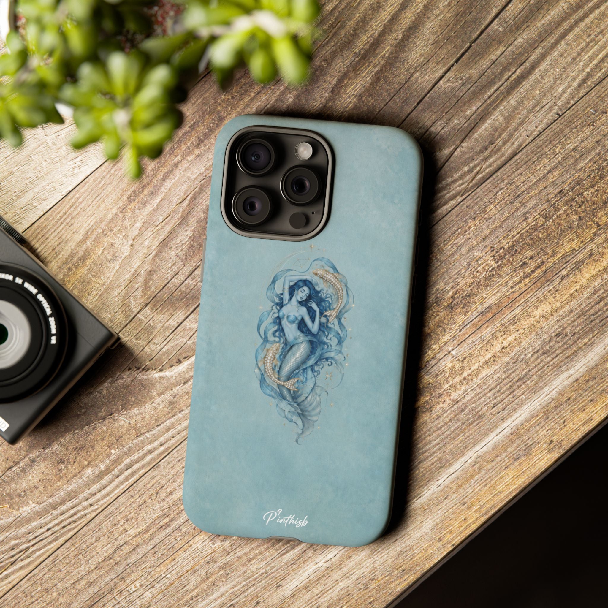 Pisces Zodiac Glitter Phone Case