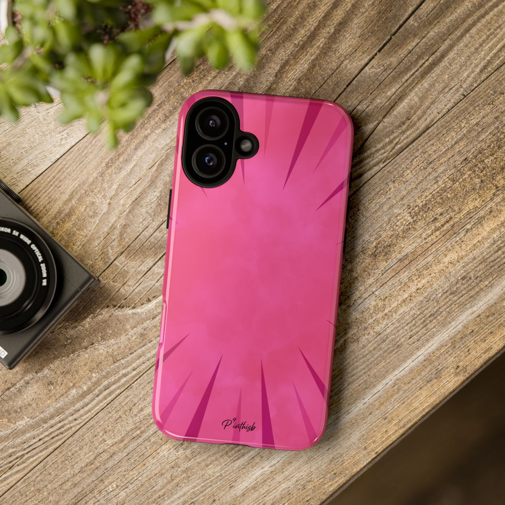 Pink Burst Tough Phone Case
