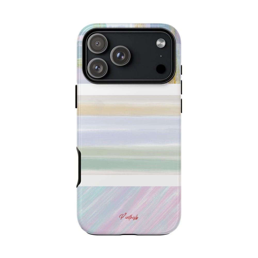 Pastel Stripe Tough Phone Case