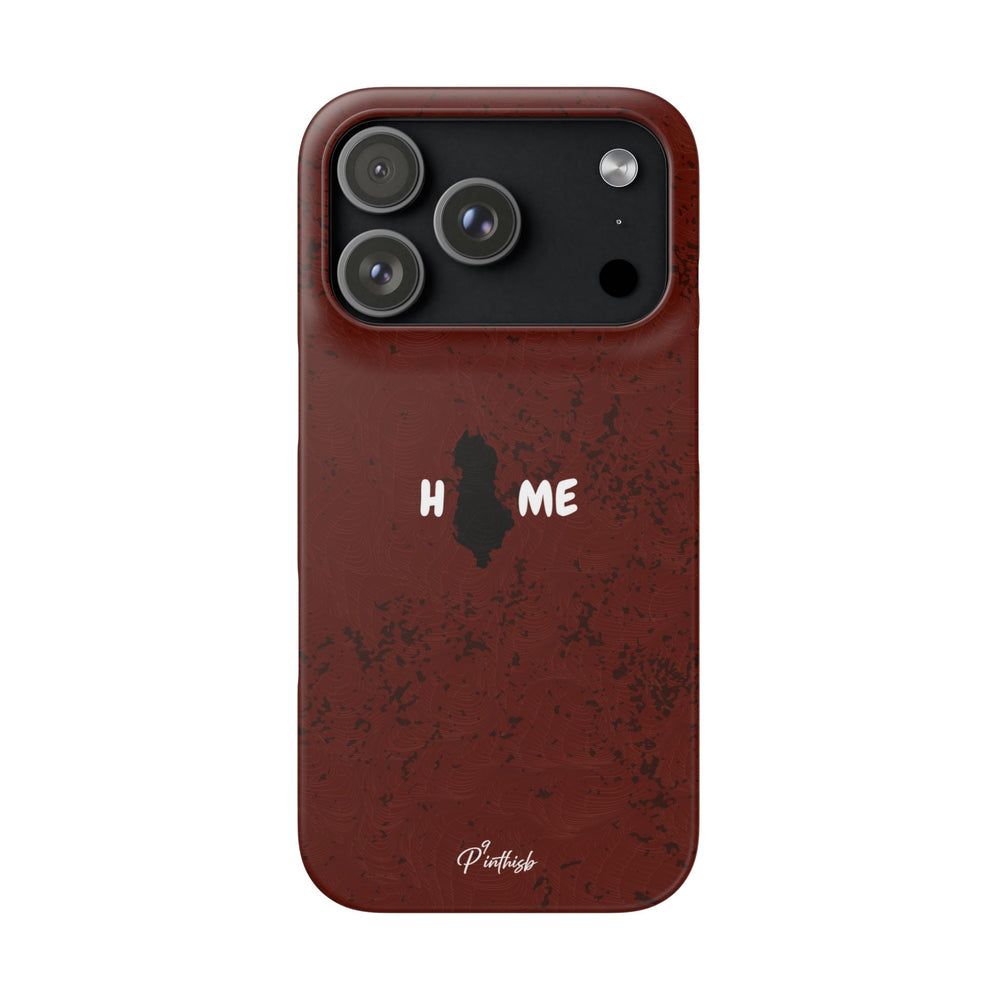 "HOME" Albania Snap Case