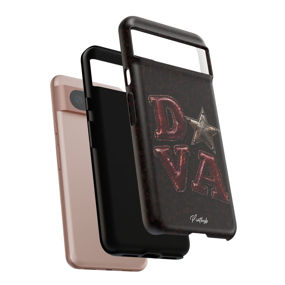 Geometric Blue Diamond Tough Phone Case