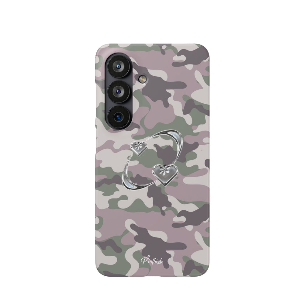 Camouflage Heart Snap Phone Case