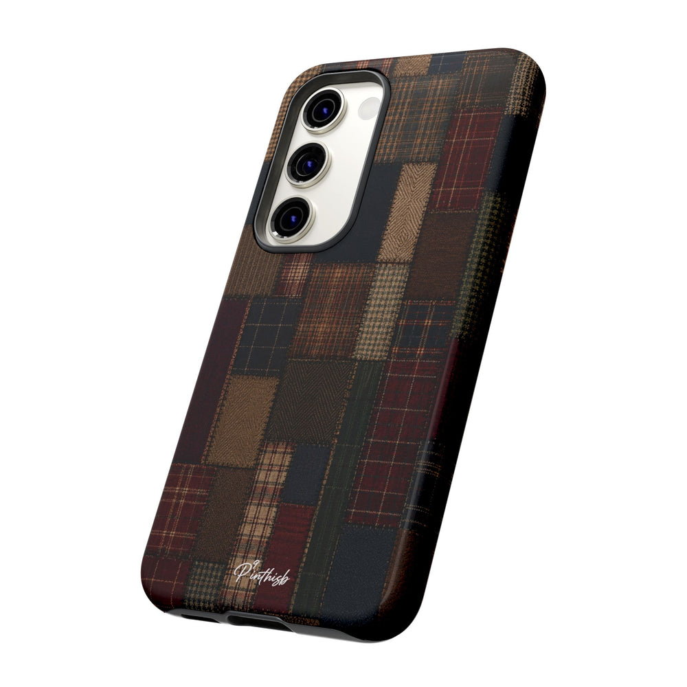 Plaid Patchwork Tough Phone Case