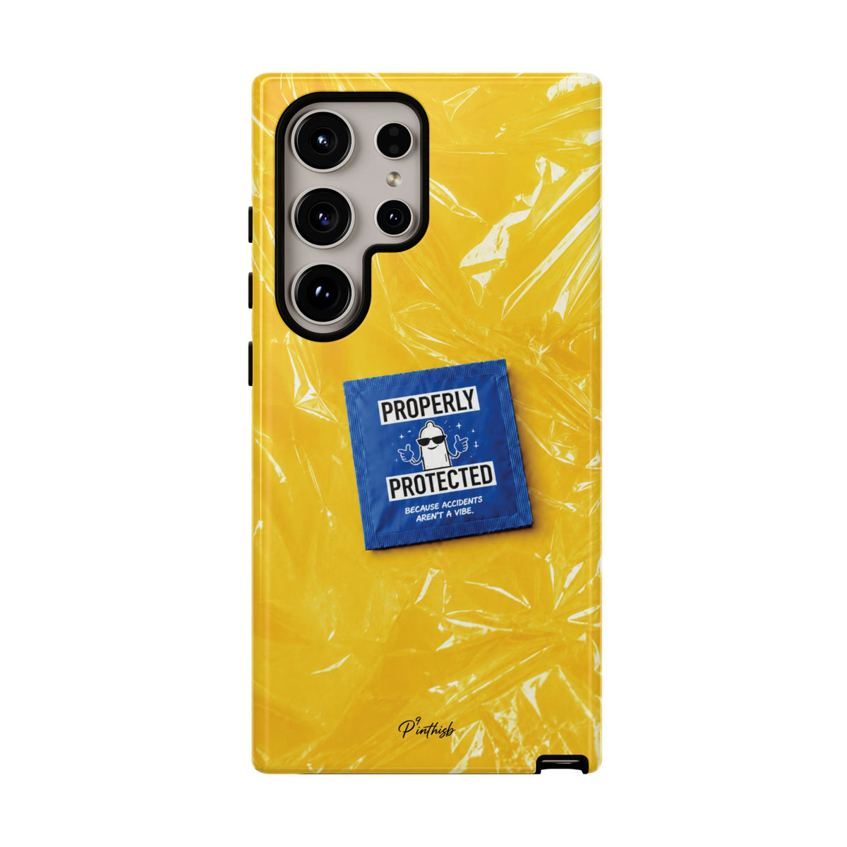 "Properly Protected" Graphic Phone Case