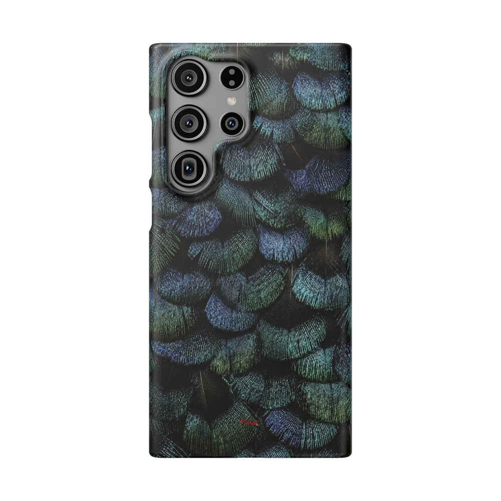Iridescent Feather Snap Case