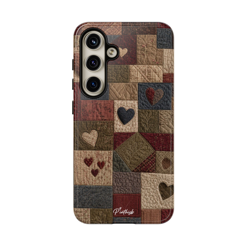Patchwork Hearts Phone Case