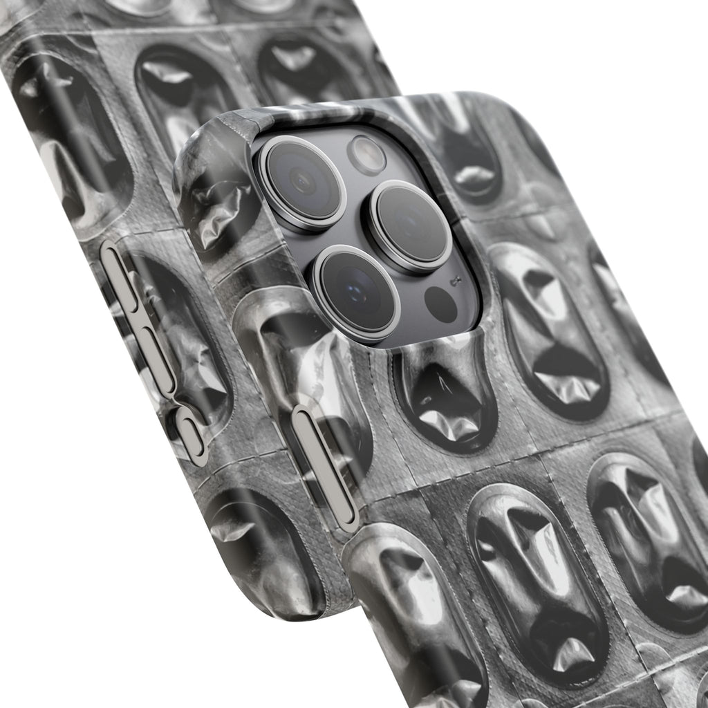 Metallic Mask Grid Snap Case