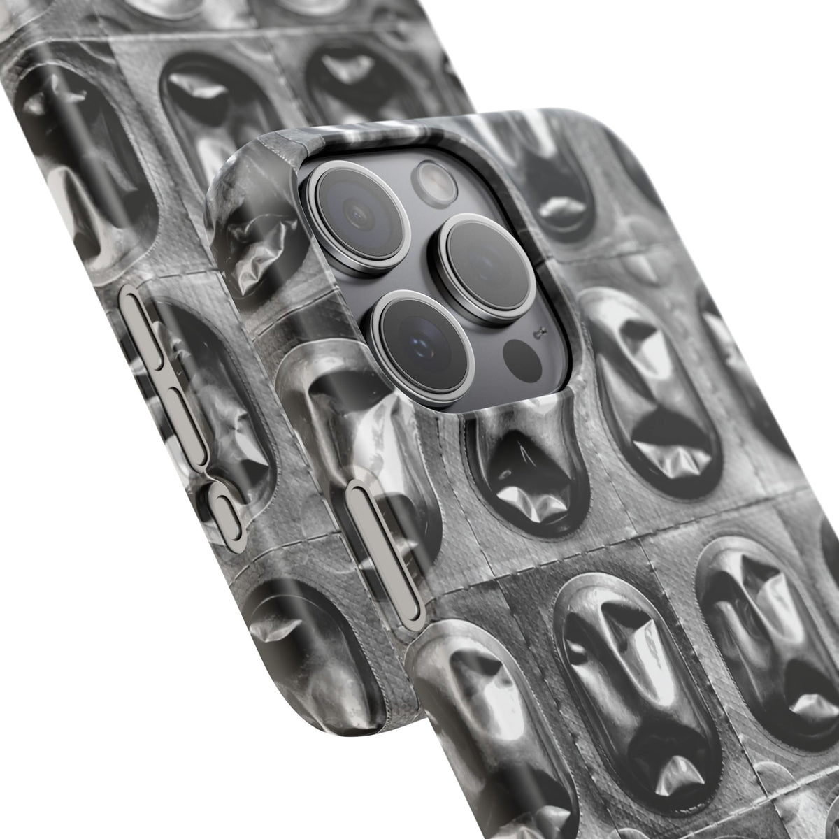 Metallic Mask Grid Snap Case