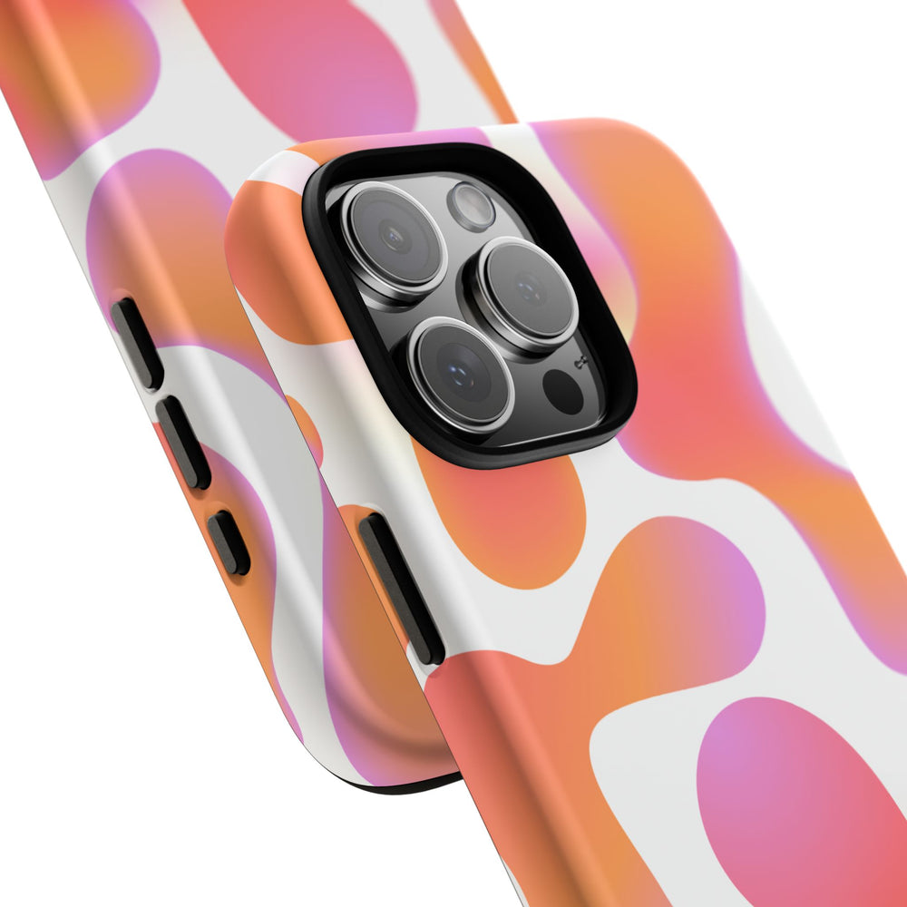 Abstract Orange Pink Camouflage Tough Phone Case