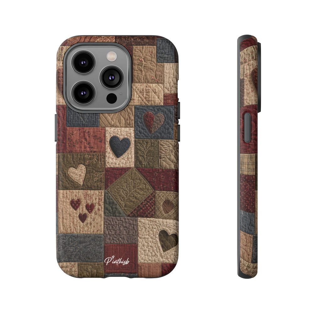 Patchwork Hearts Phone Case