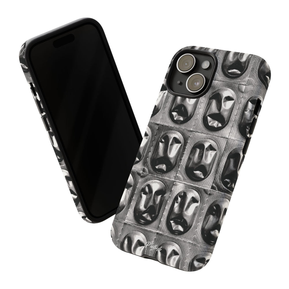 Metallic Mask Grid Tough Case
