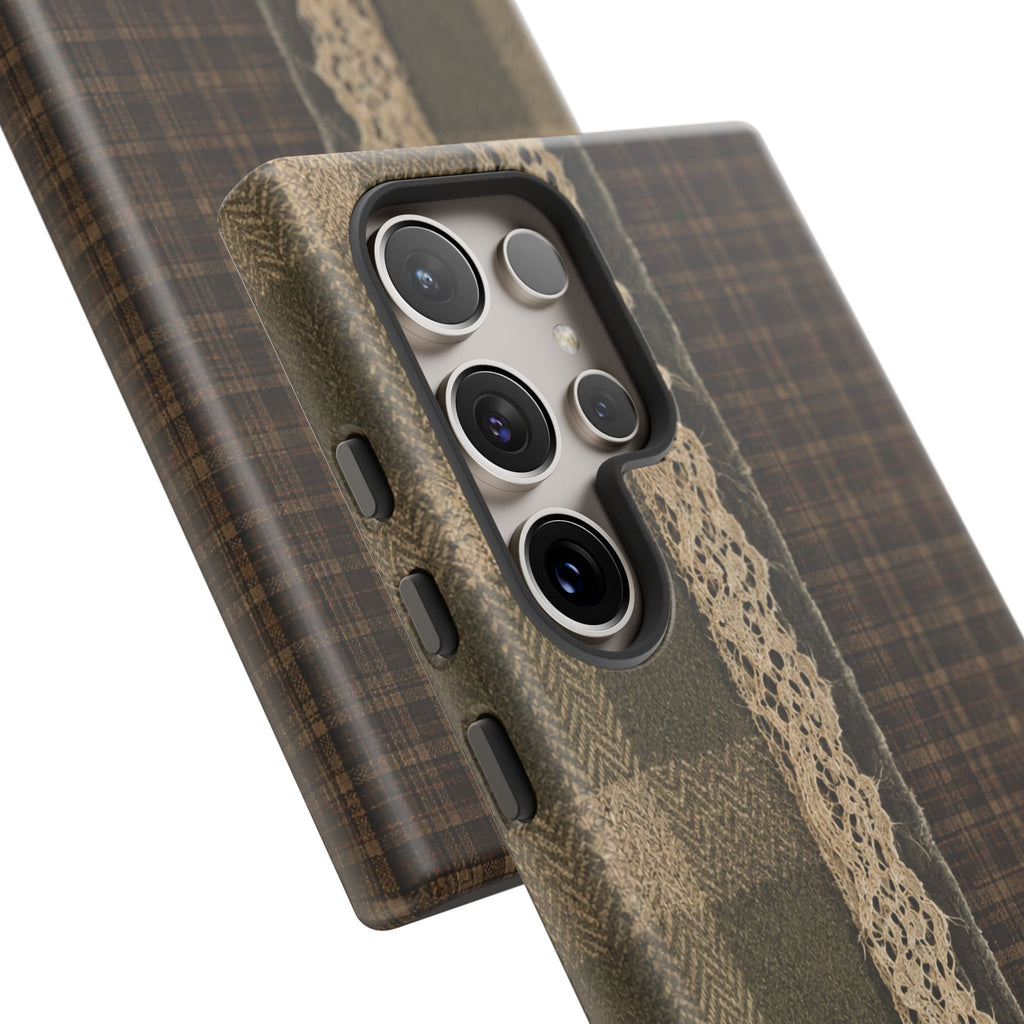 Plaid Lace Tough Phone Case