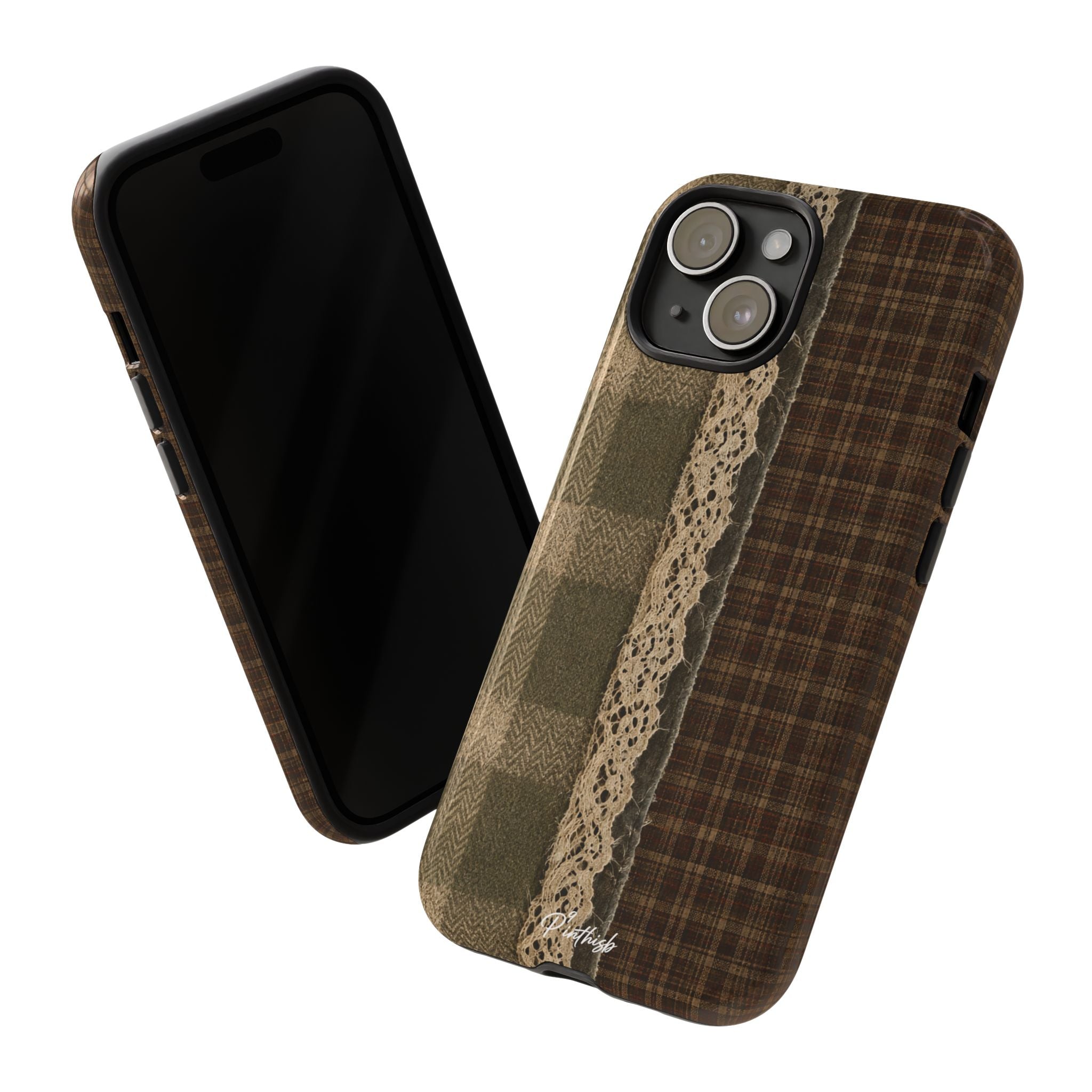Plaid Lace Tough Phone Case