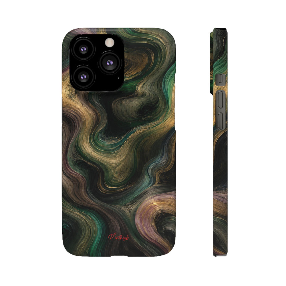 Marbled Forest Snap Phone Case