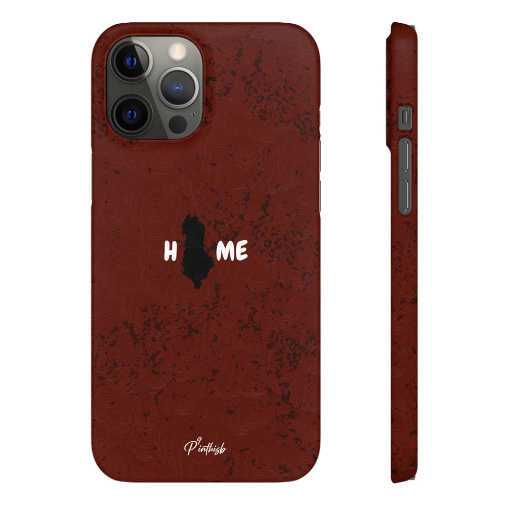 "HOME" Albania Snap Case