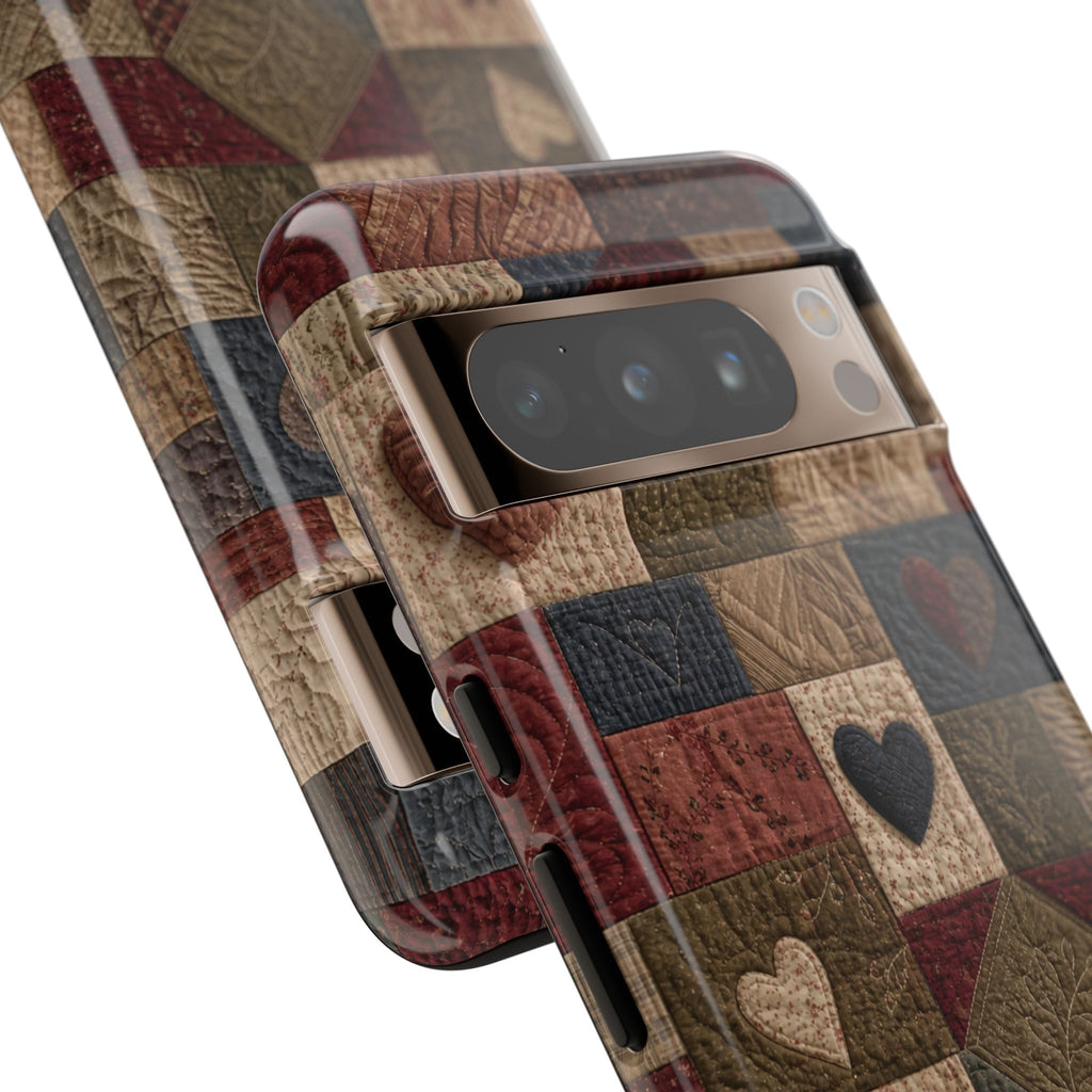 Patchwork Hearts Phone Case