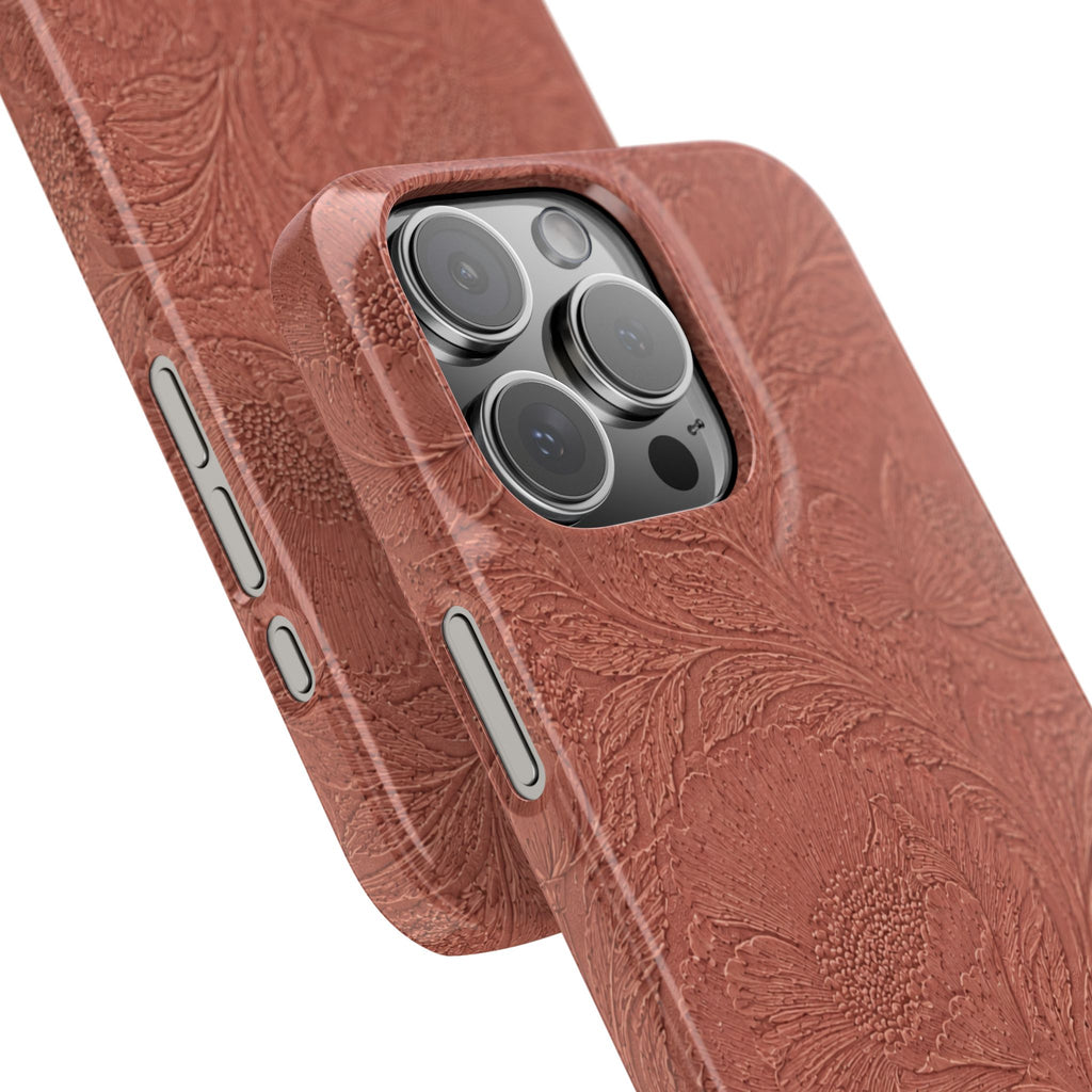 Embossed Floral Snap Case