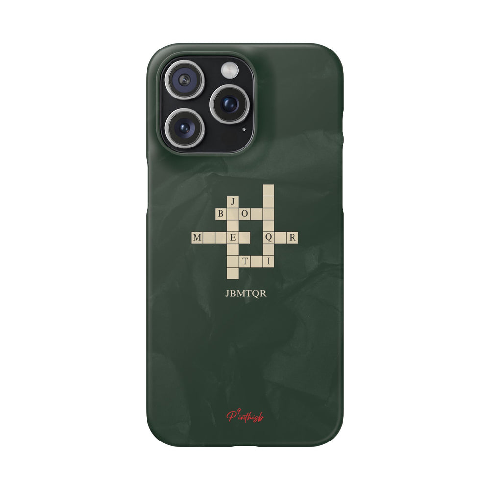 "JBMTQR crossword" Snap Phone Case